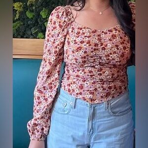 Floral Long Sleeve Women's Top